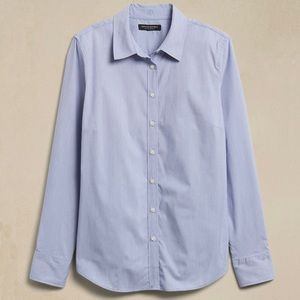 Blue Striped Banana Republic Riley Shirt